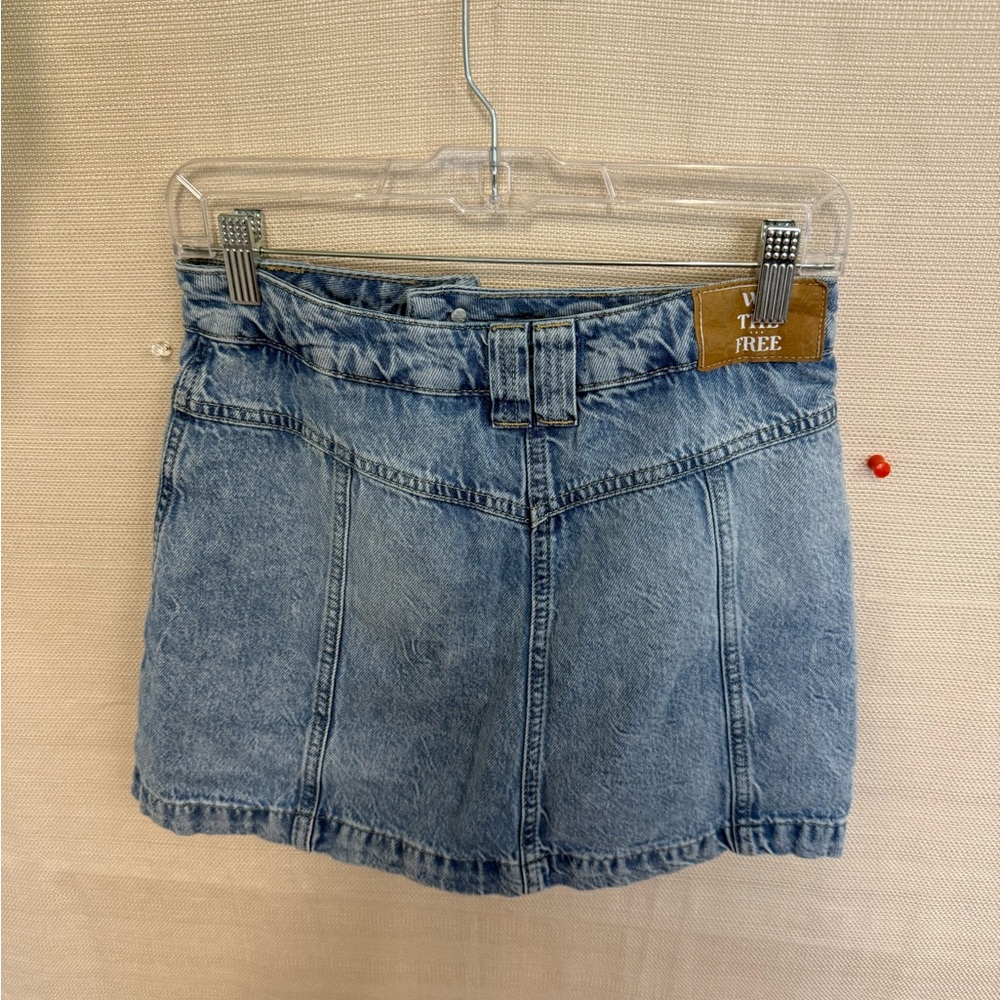 We The Free Blue Denim Skirt - Picture 2 of 2